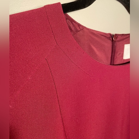 BOSS Hugo Boss Dark Red A-Line Dress - Picture 6 of 6